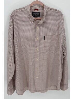 Abercrombie & Fitch Mens Vintage Long Sleeve Button-Down Checkered Shirt XL